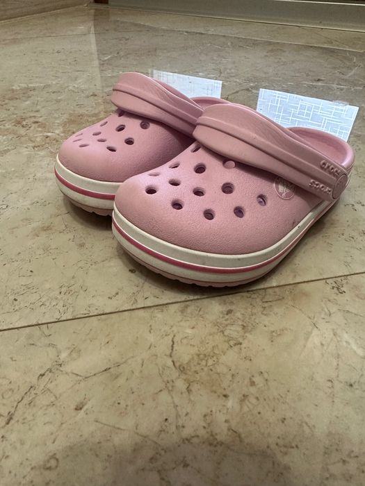 Дитячі crocs тапки крокси c 6 тапочки капці оригінал 22p