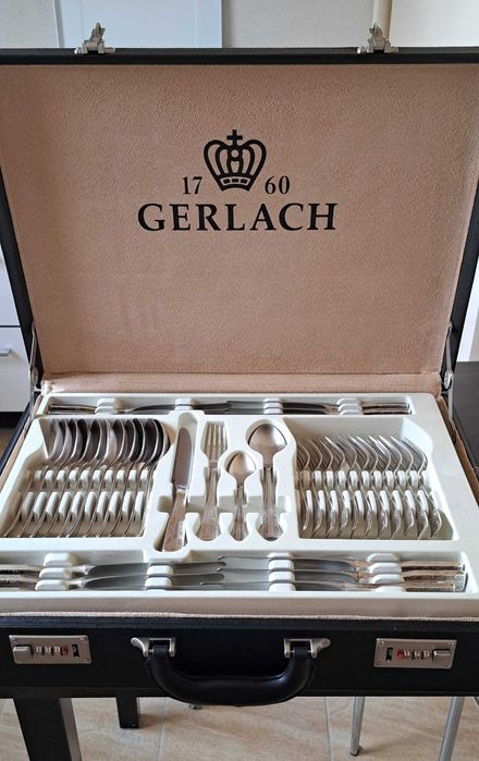 Sztućce posrebrzane firmy Herfa z motywem wschodnim