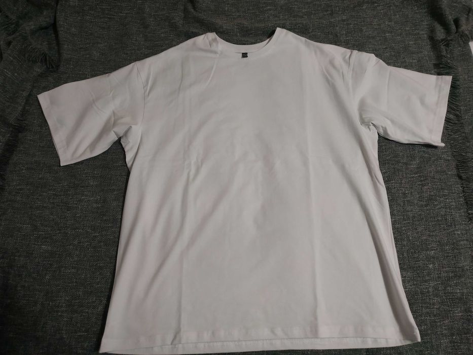Футболка белая оверсайз новая размер L