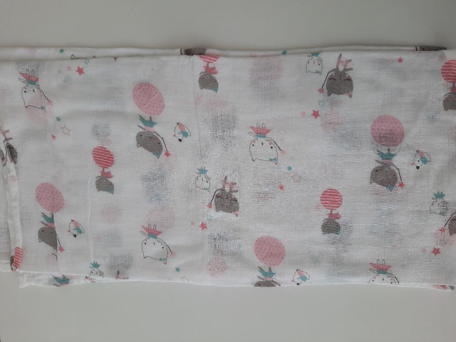 Swaddle fralda de algodão grande