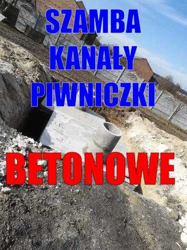 Zbiorniki betonowe Kanały samochodowe, Betonowe szamba 5m3 Piwnice