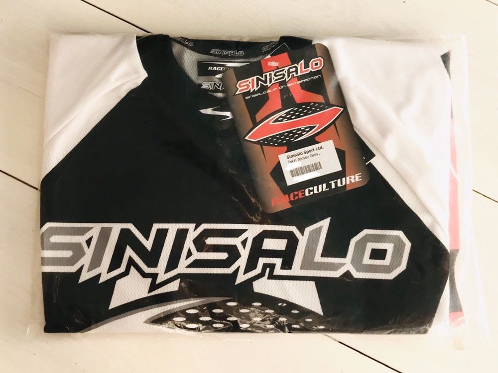 Nowa bluza cross, enduro SINISALO szaro-czarno-biała XL