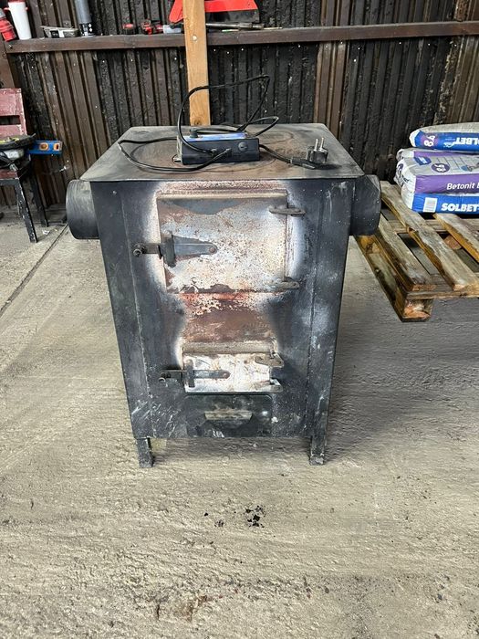 Piec nadmuchowy na drewno węgiel 12kw 120m2