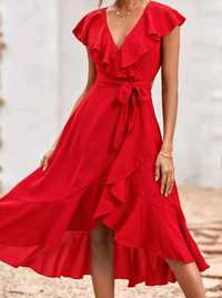 Vestido vermelho NOVO midi M