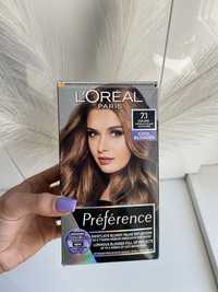 Farba do włosów Loreal Paris chłodny blond odcień 7.1 nowa