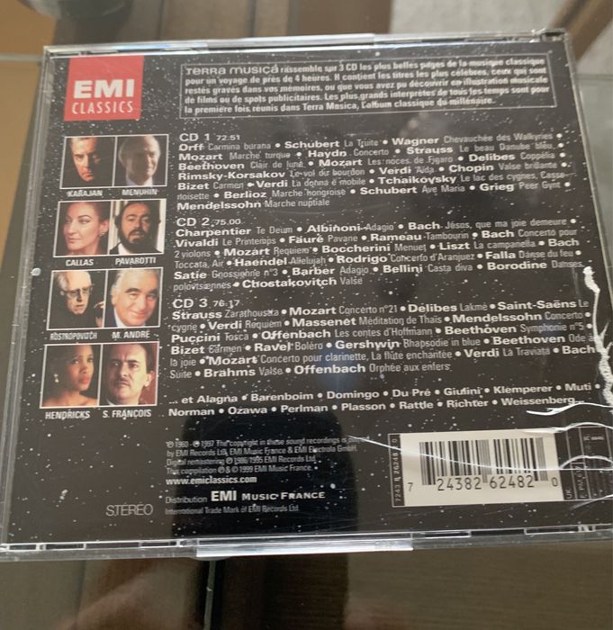 CD triplo de música clássica original
