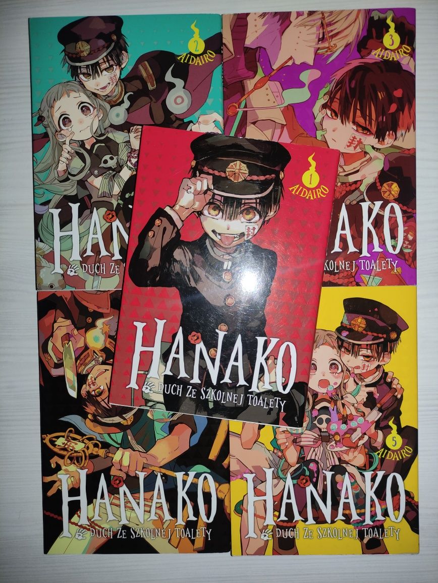 Hanako duch ze szkolnej toalety manga tomy 1-5