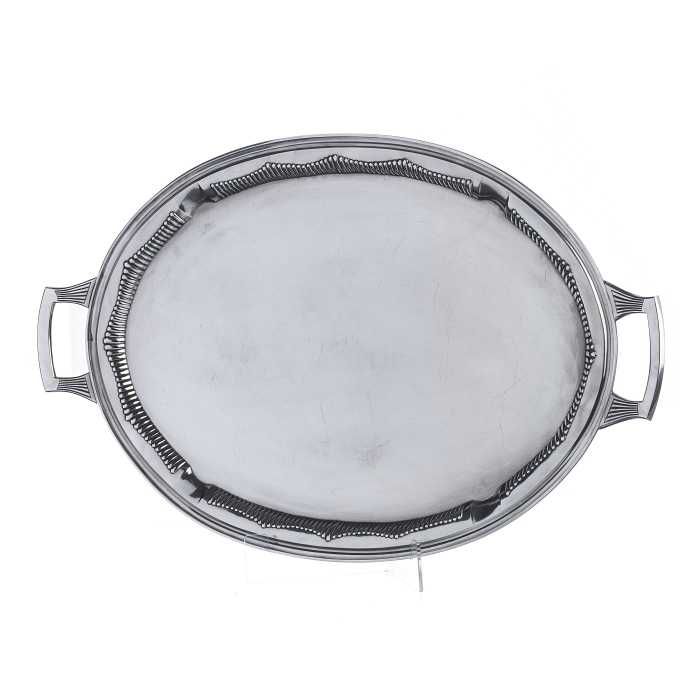 Grande Plateau em Prata antiga