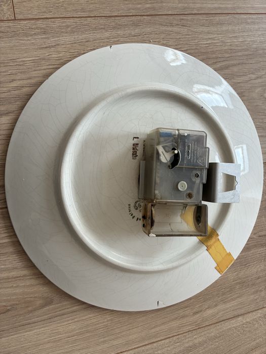 Ceramiczny zegar ścienny PRL
