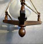 Lampa wisząca - drewniana