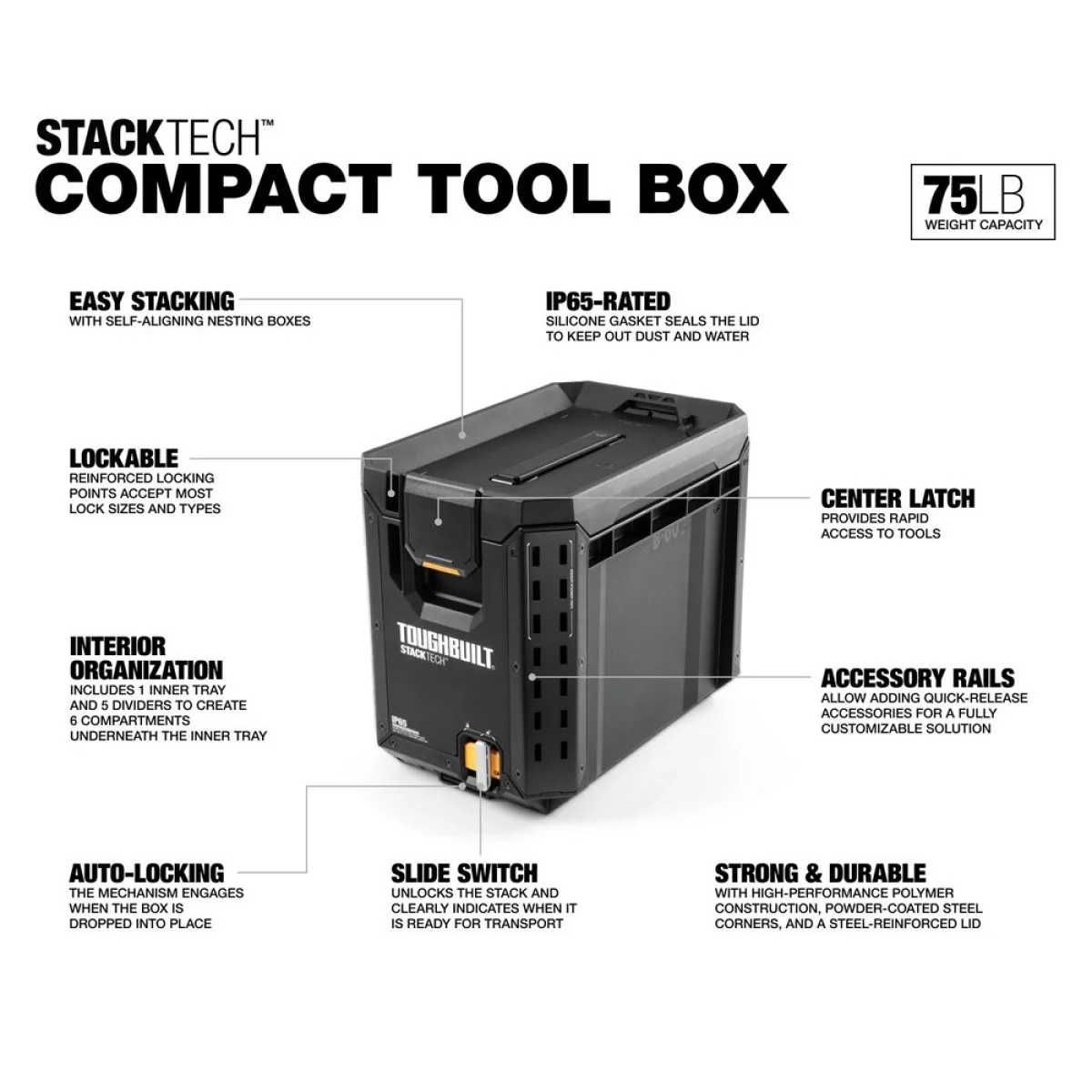 Ящик для інструментів TOUGHBUILT Compact Tool Box TB-B1-B-60C