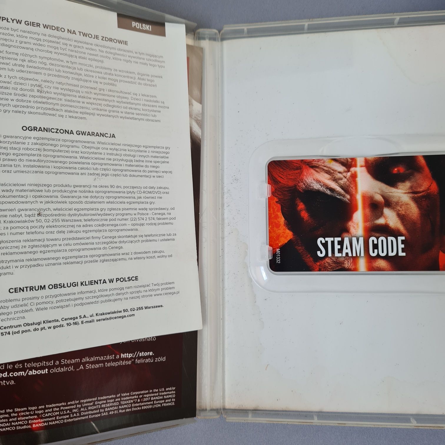Tekken 7 PC PL Pudełko od gry