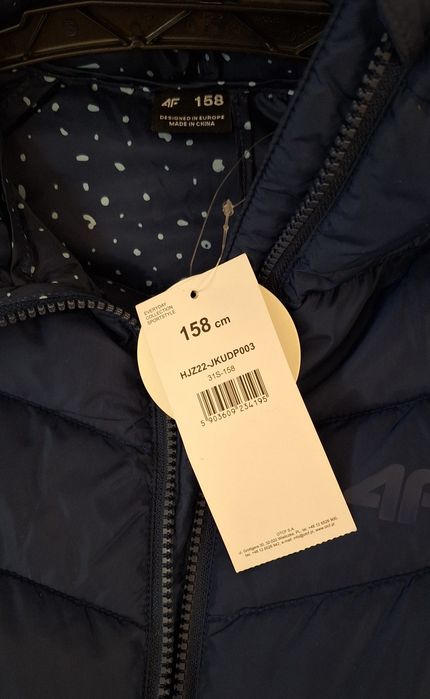 4F Kurtka zimowa dziewczęca 158