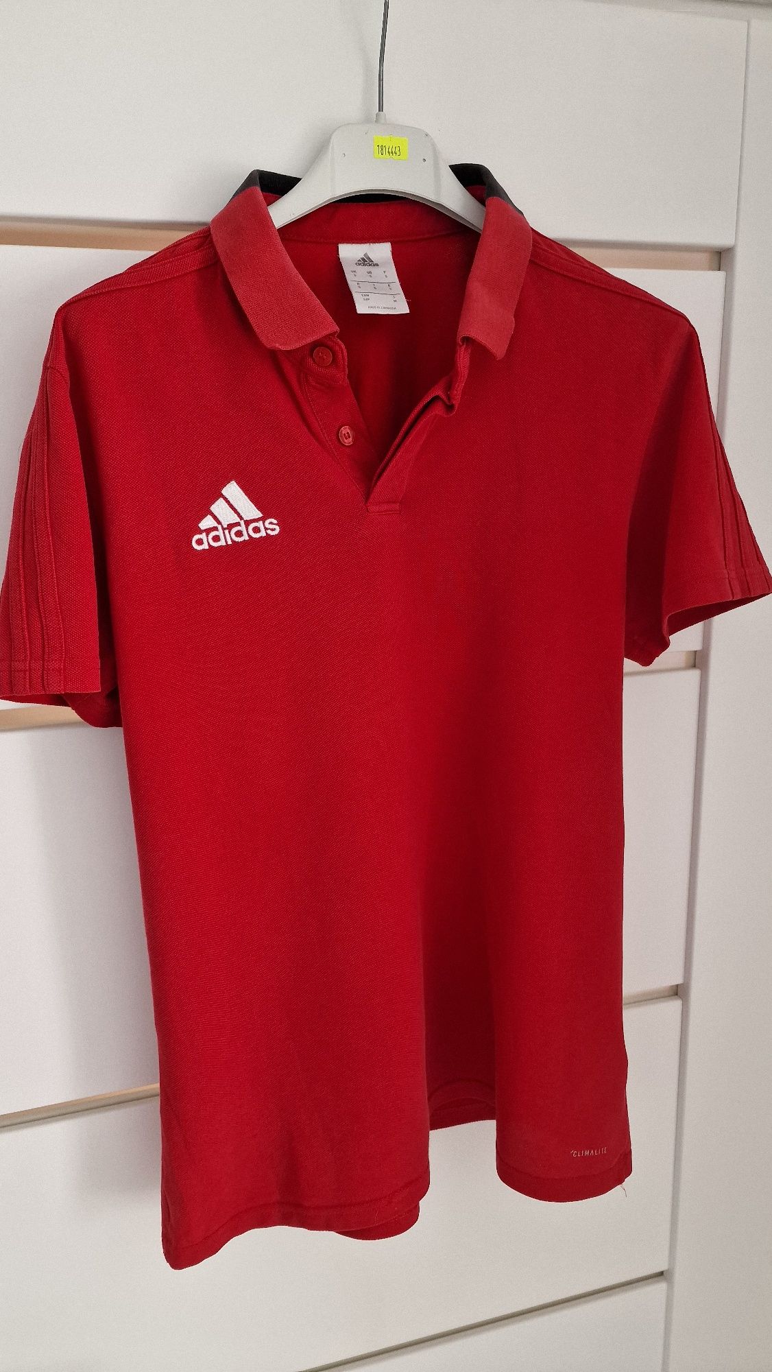 Czerwone Polo adidas
