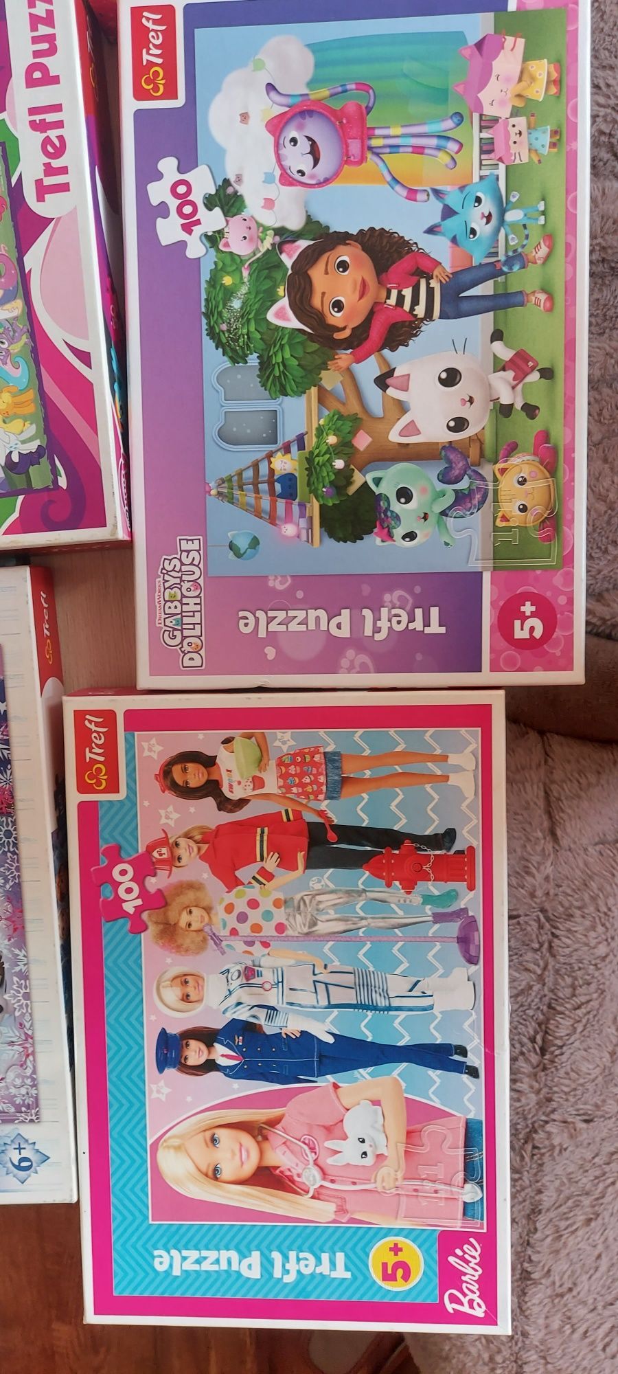 Puzzle 4+ 5+ 6+ 7+ my little pony elsa koci domek gabi barbie