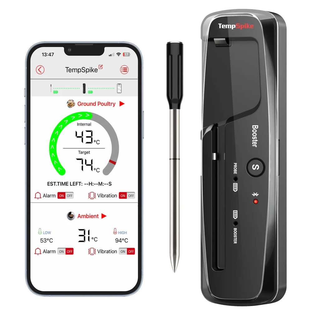 Nowy TEMPSPIKE ThermoPro TP961, termometr bluetooth do mięsa,grill,bbq