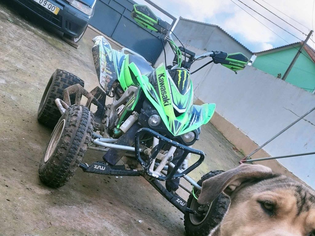 Kawassaki 450Kfx matriculada de 2007 com recuo