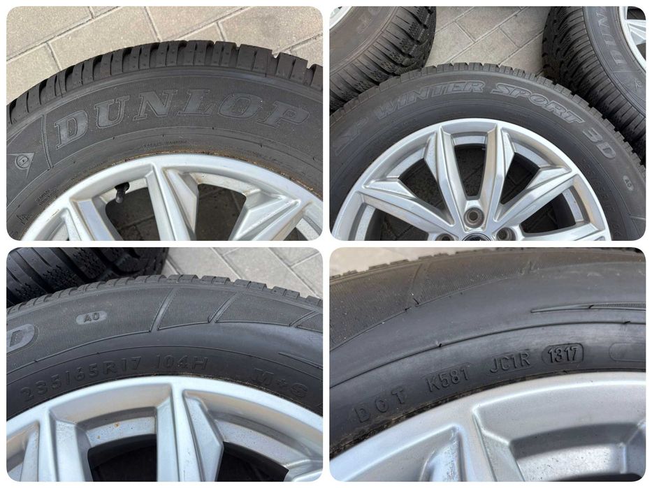 4X OPONY ZIMOWE 235/65R17 104H Dunlop SP Winter Sport 3D AO 8.2MM CAŁE