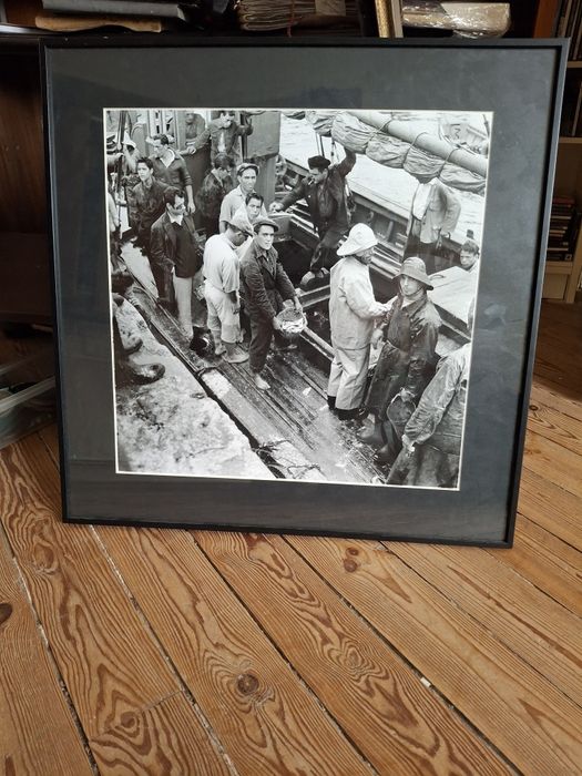 Foto artística emoldurada pescadores