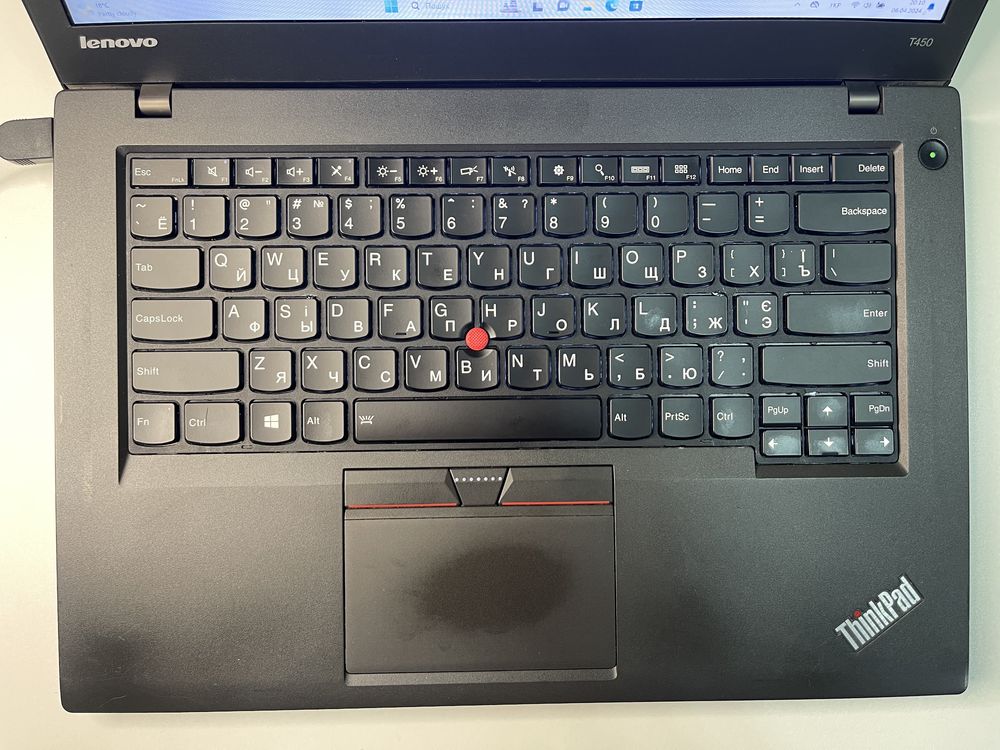 Lenovo ThinkPad T450 8Gb HD+ 120Gb SSD дві батареї гравіювання