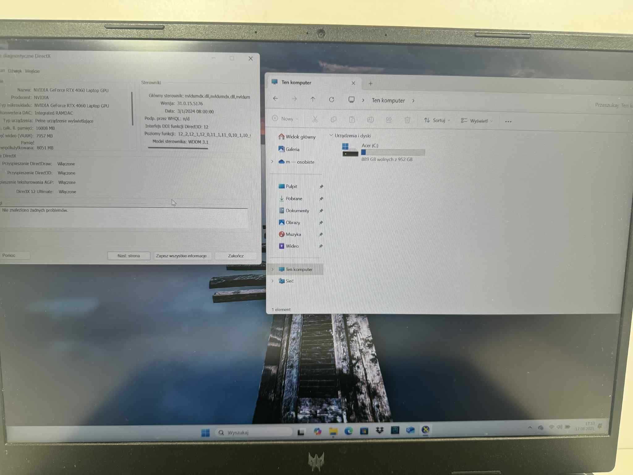 laptop predator helios neo 16 16" i9-13900hx 16gb/1tb rtx 4060 komplet
