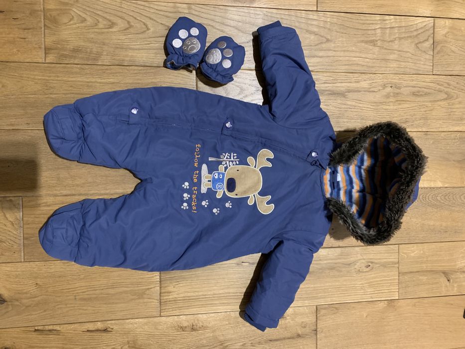 Sliczny jak nowy zimowy kombinezon cool club 68cm