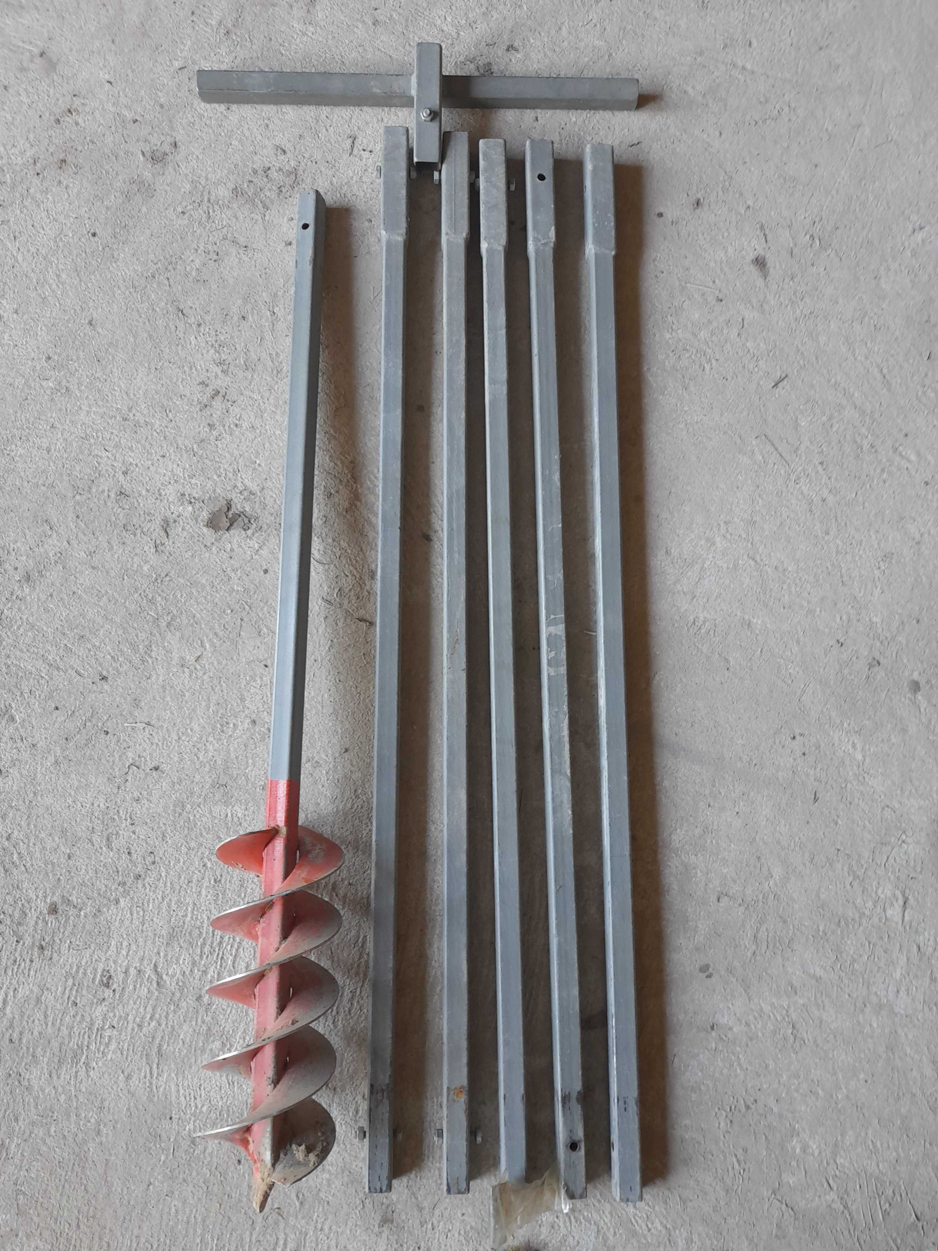 Wiertnica ręczna do studni 6m średnica wiertła 12.5cm
