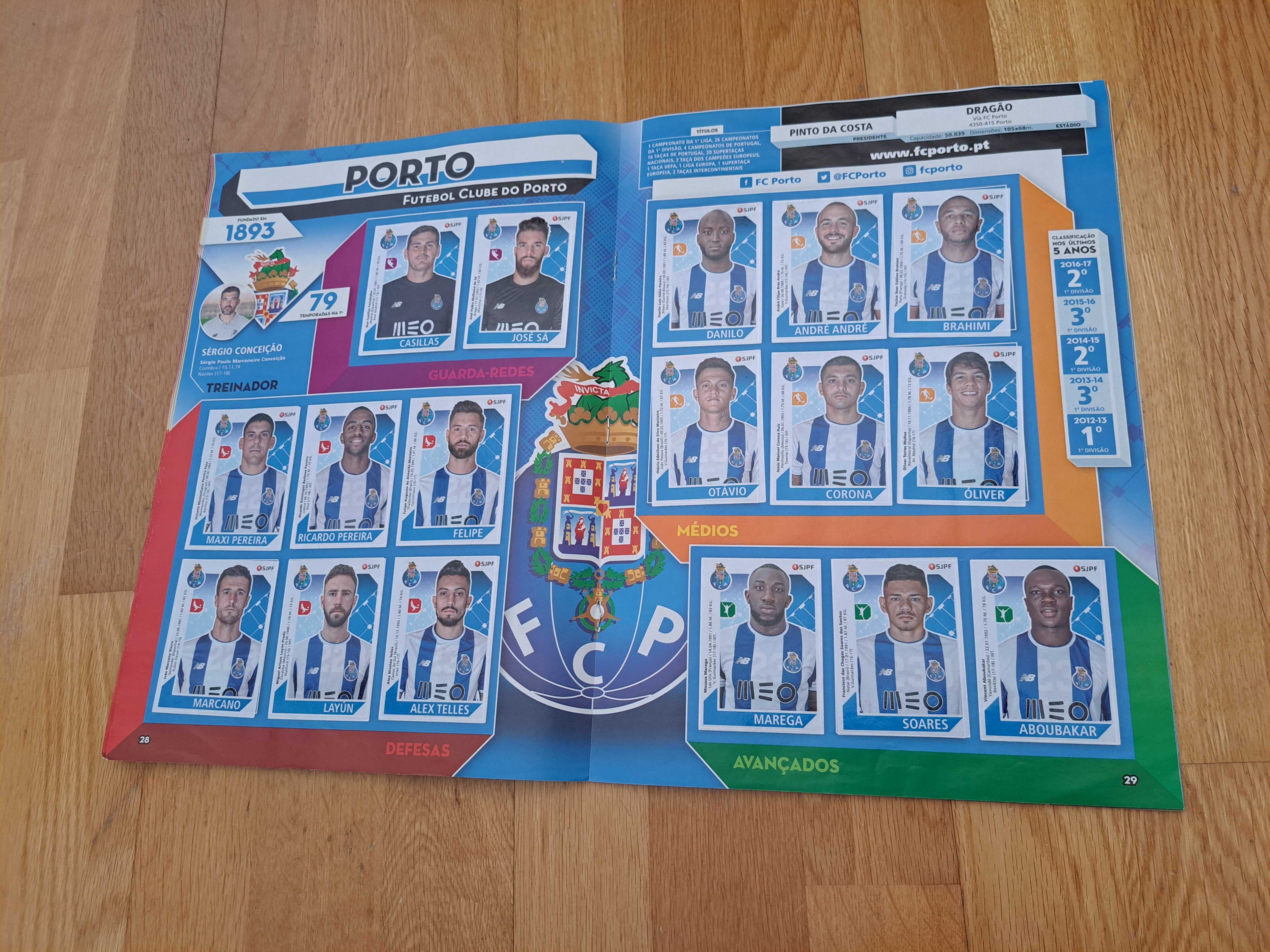 Coleção completa Futebol 2017/2018 - Panini