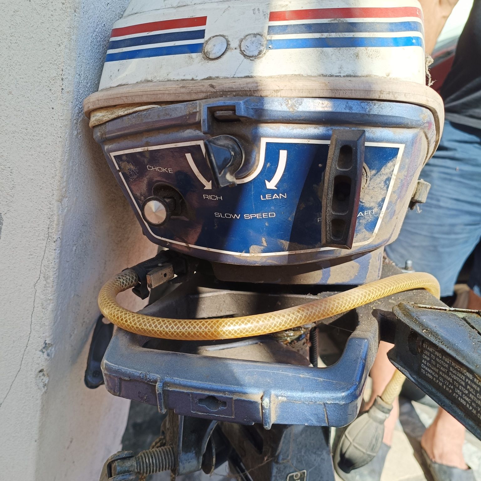Motor usado para barco