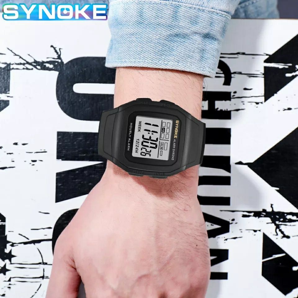 Електронний спортивний годинник Synoke з led пдсвіткою