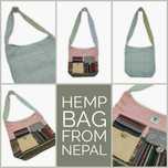 Ekologiczna Torba Na Ramię Z Konopi Nepal Himalayan Hemp
