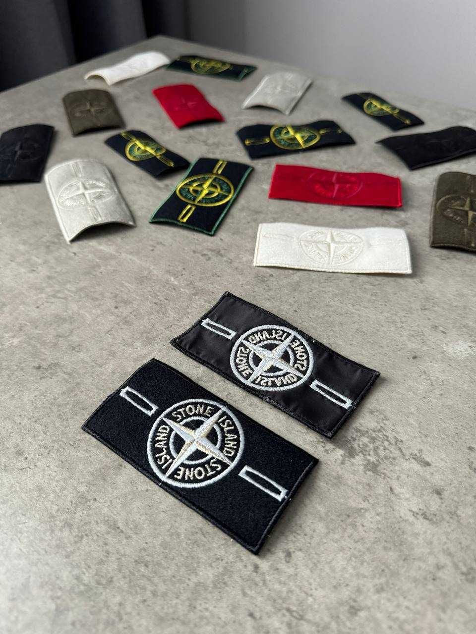 Патчі Stone Island | Патч Стон Айленд | Комплект Бирки + Гуздики