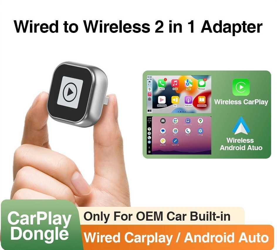 Adapter USB dla bezprzewodowego Carplay i Android Auto
