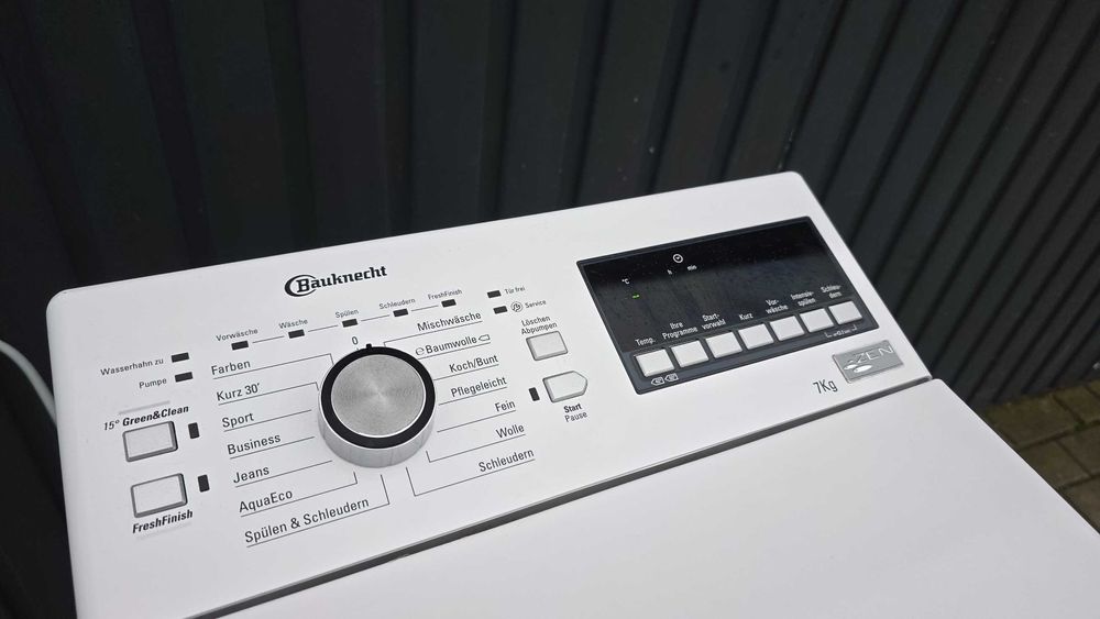 Pralka od góry Bauknecht 7kg/1200obr, silnik ZEN, wyświetlacz
