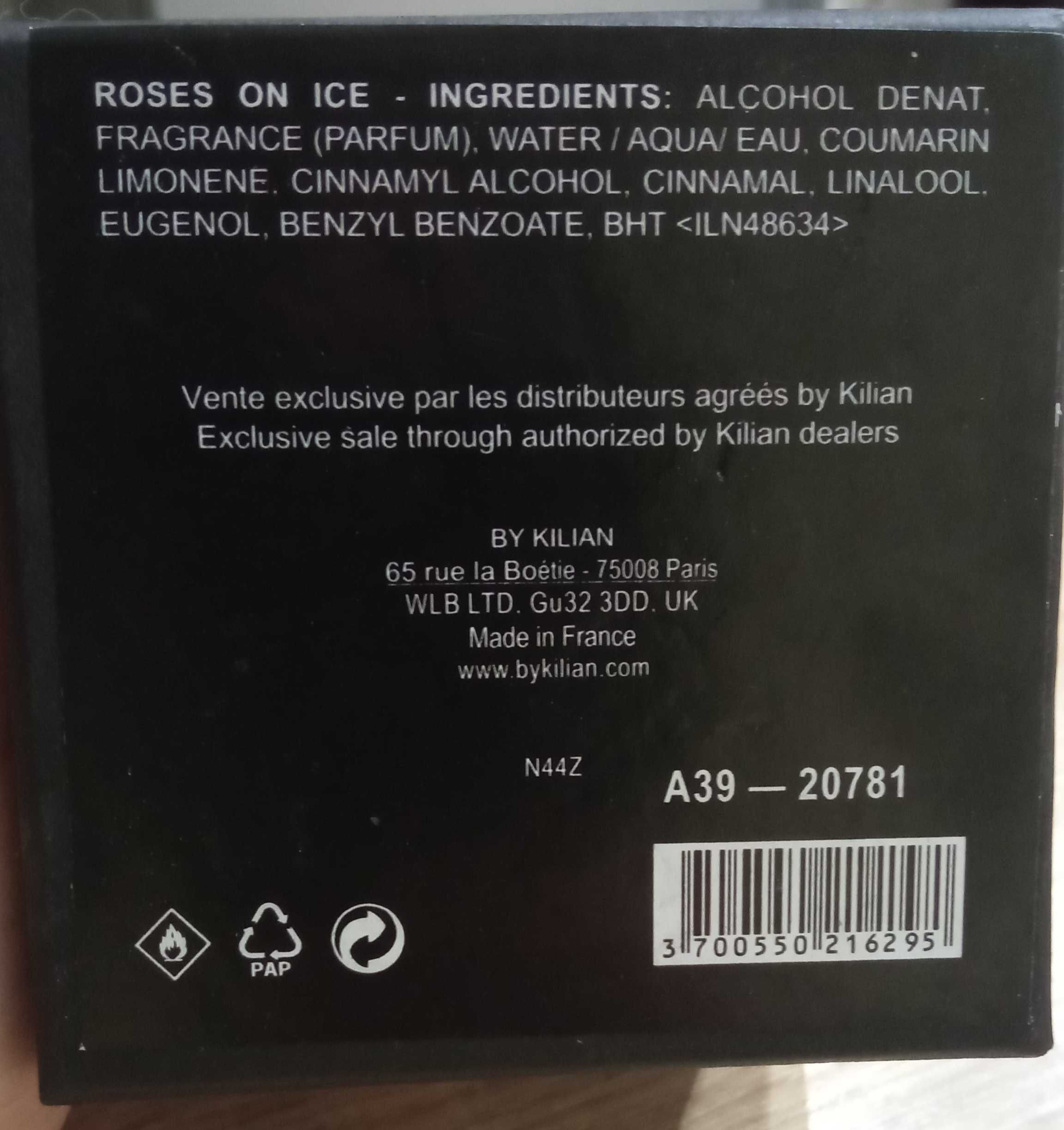 Kilian ROSES ON ICE 50 ml. Оригінал. Нові