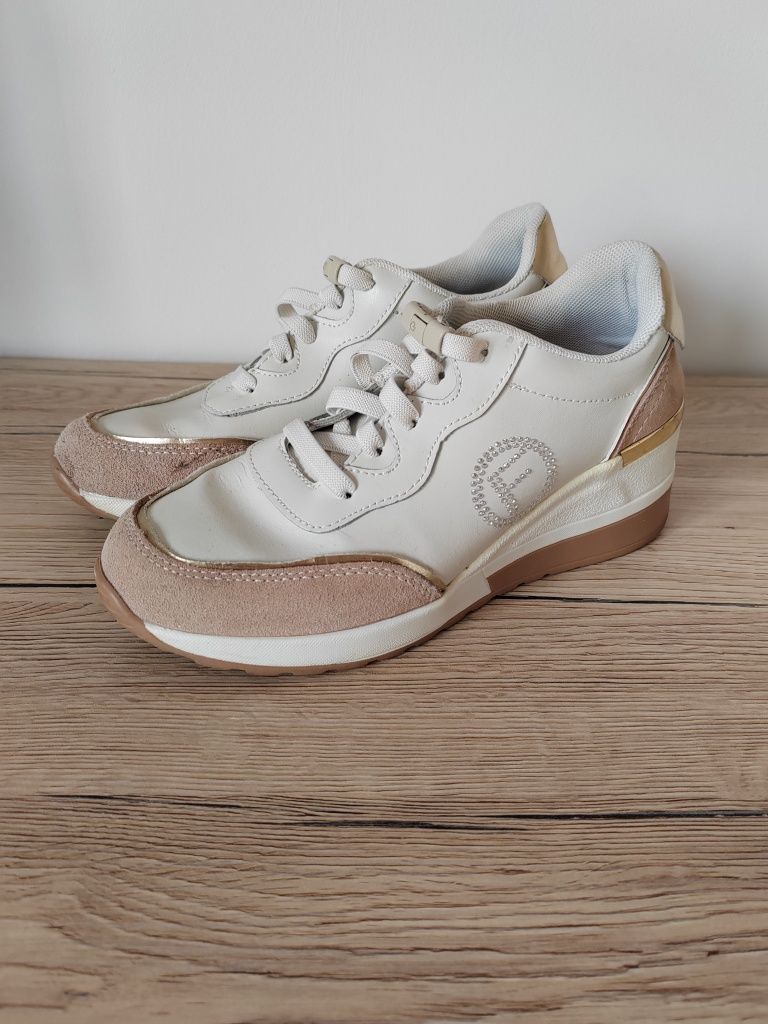 Sneakersy damskie firmy Filippo, skórzane, rozmiar 38, wkładka 24cm