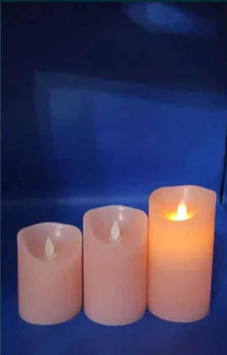 Світлодіодні свічки з воску, Безполум'яні свічки на батарейках
