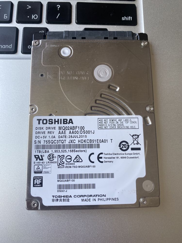 toshiba mq02abf100 hdd 1tb 2,5