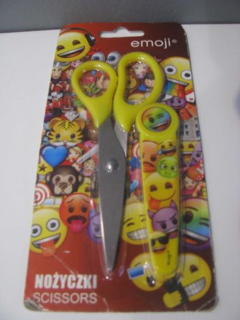 Nowe nożyczki z obudową i wizerunkiem Emotki Emoji