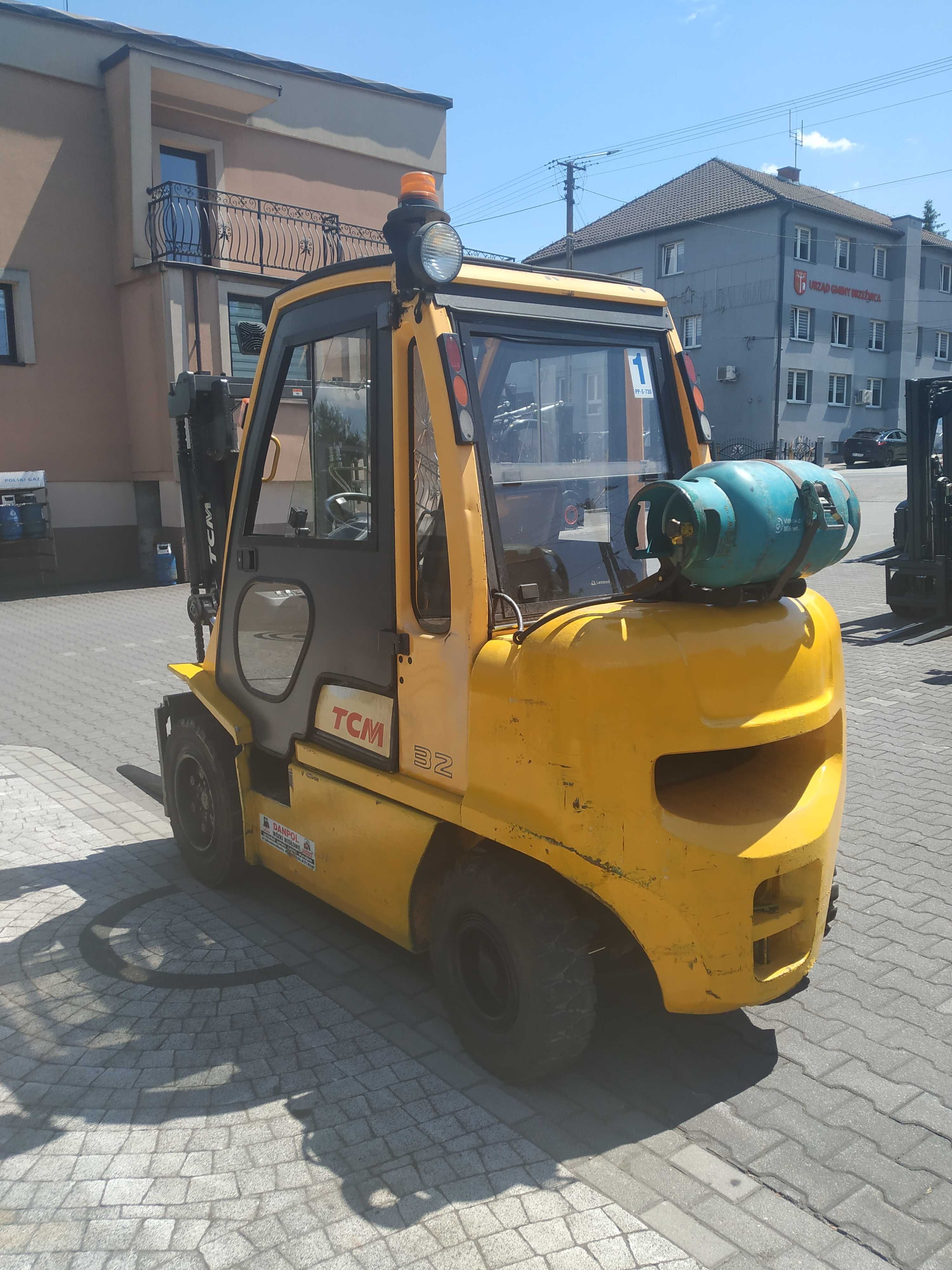 Wózek widłowy TCM LPG duplex 3m widlak przesuw KOMATSU