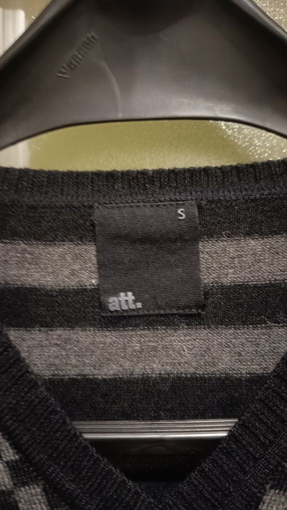 Elegancki męski sweter wełniany, 50% Wełna, Rozmiar XS/S