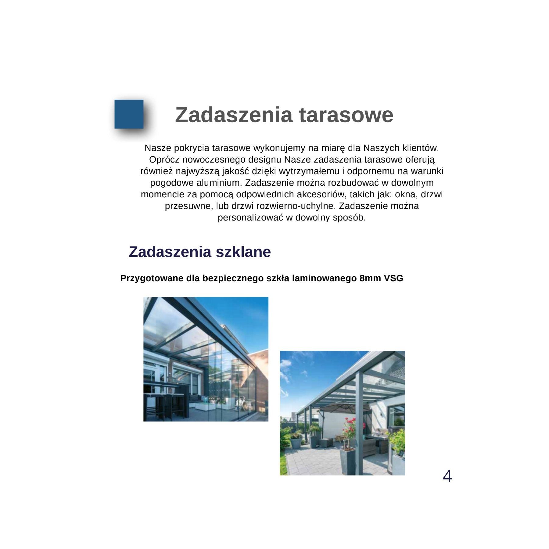 Pergole Zadaszenie Tarasu Zabudowa Aluminum