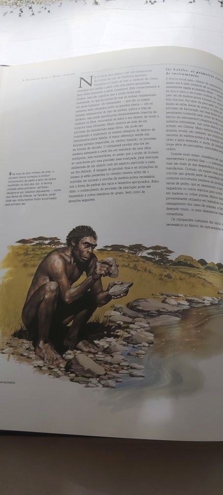 Enciclopédia Ilustrada "O AMANHECER DA HUMANIDADE: Os Primeiros Homens