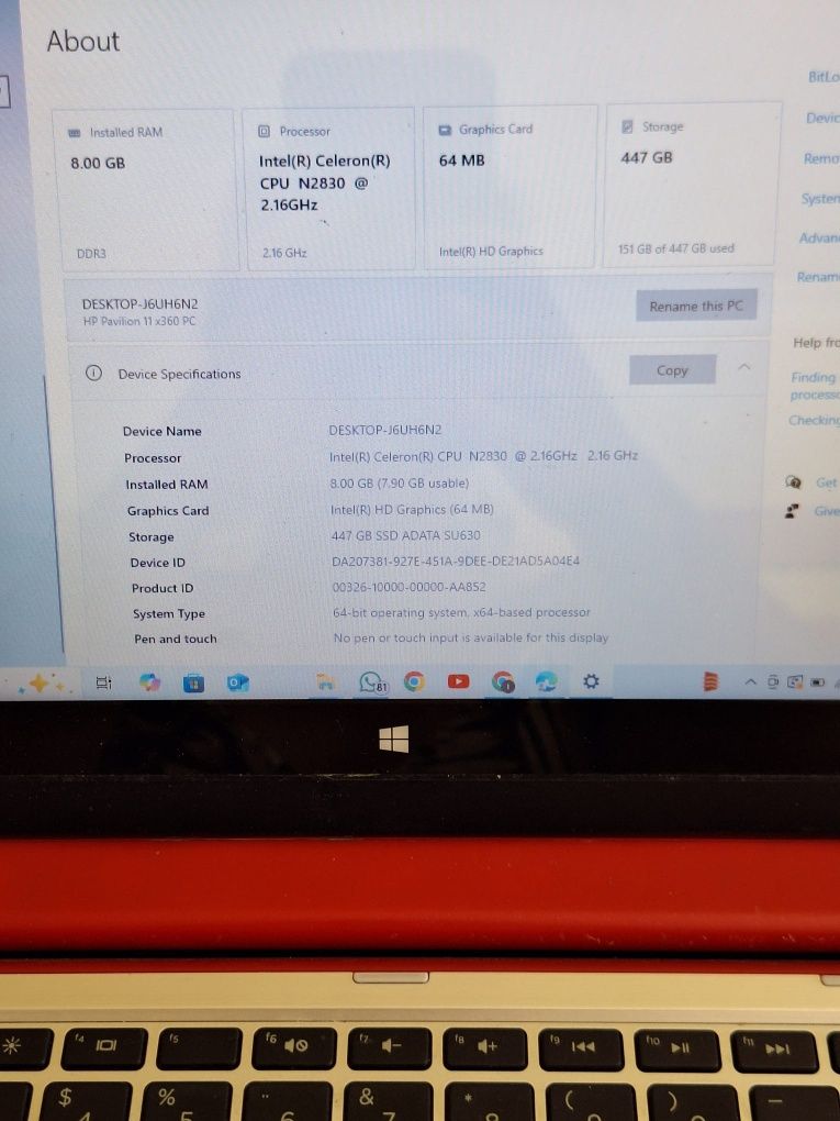 Portátil HP Pavilio - Recondicionado