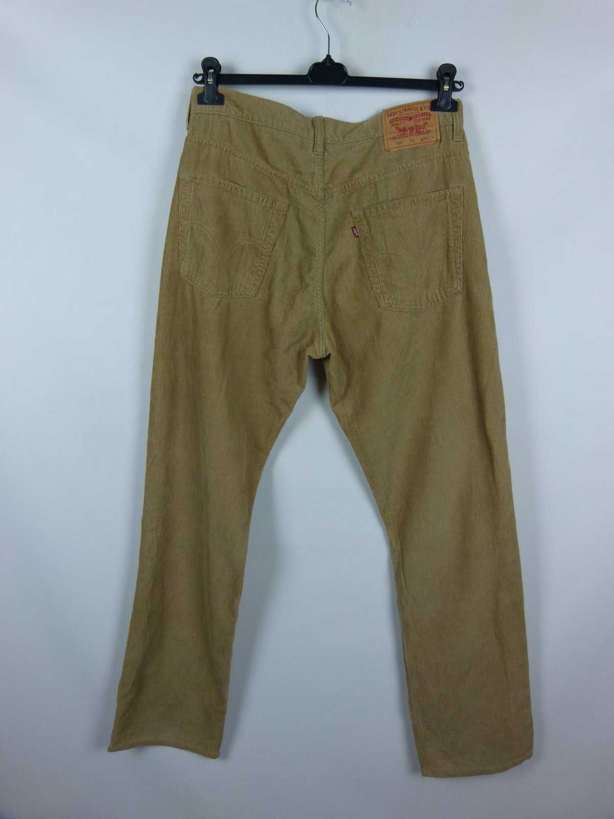 Levis 582 spodnie sztruks straight W34 L34