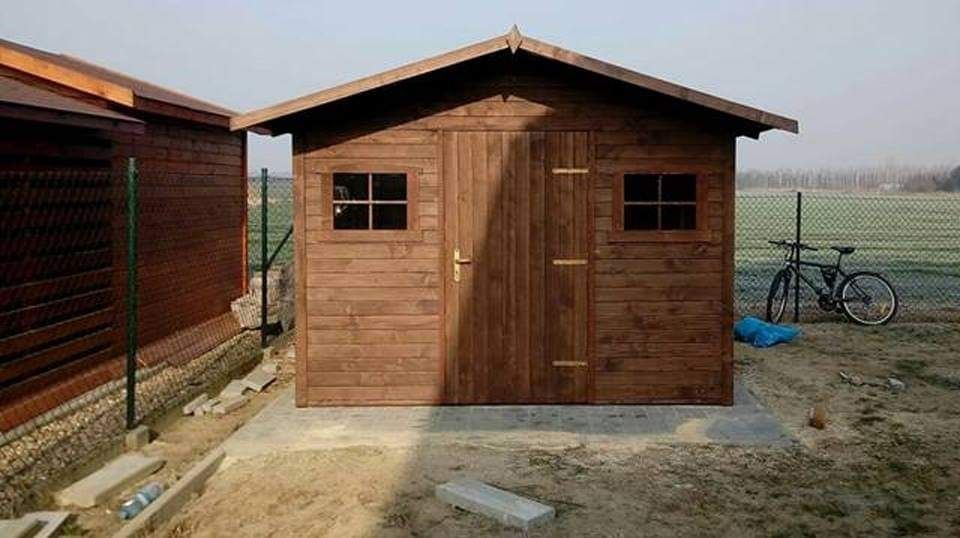 Domek ogrodowy narzędziowy drewutnia