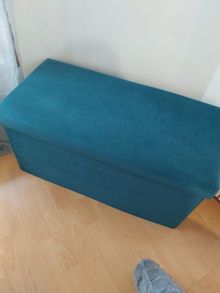 Banqueta azul petróleo