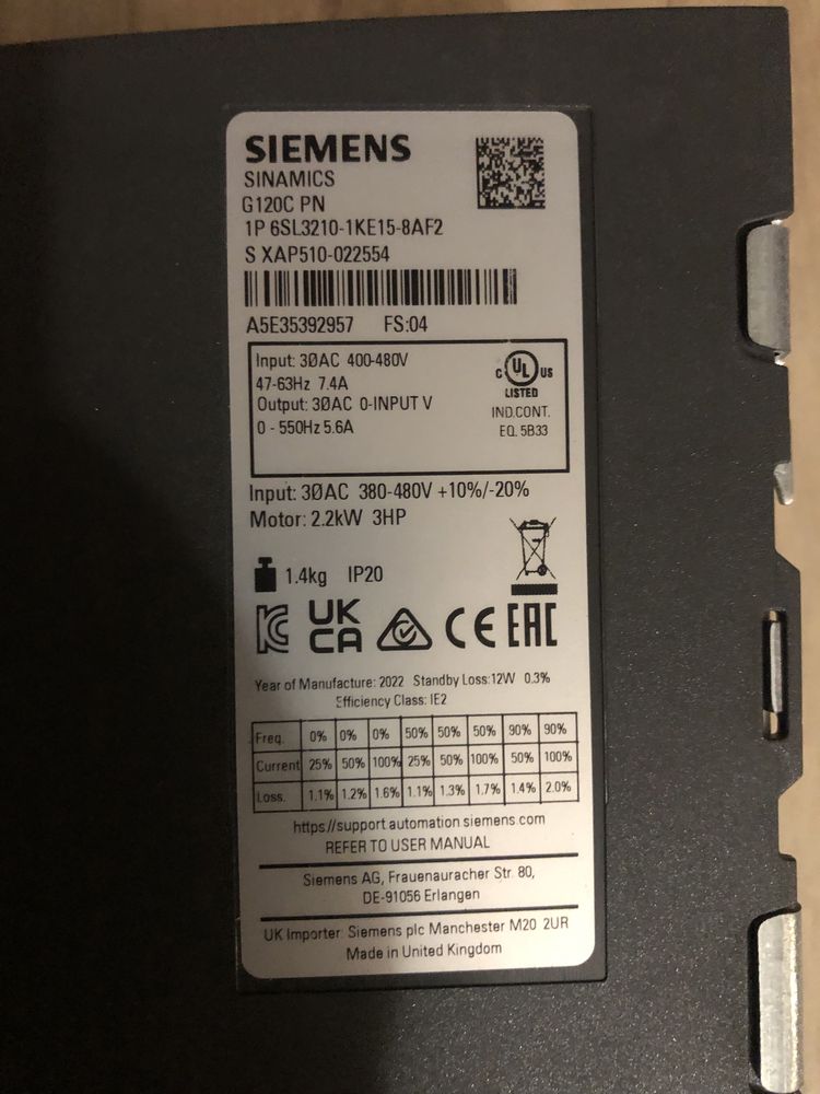 Перетворювач частоти Siemens