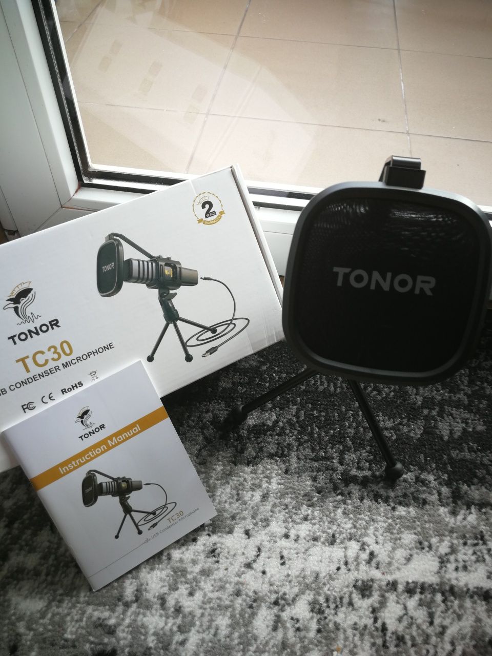 TONOR TC30 Pojemnościowy mikrofon USB do komputera