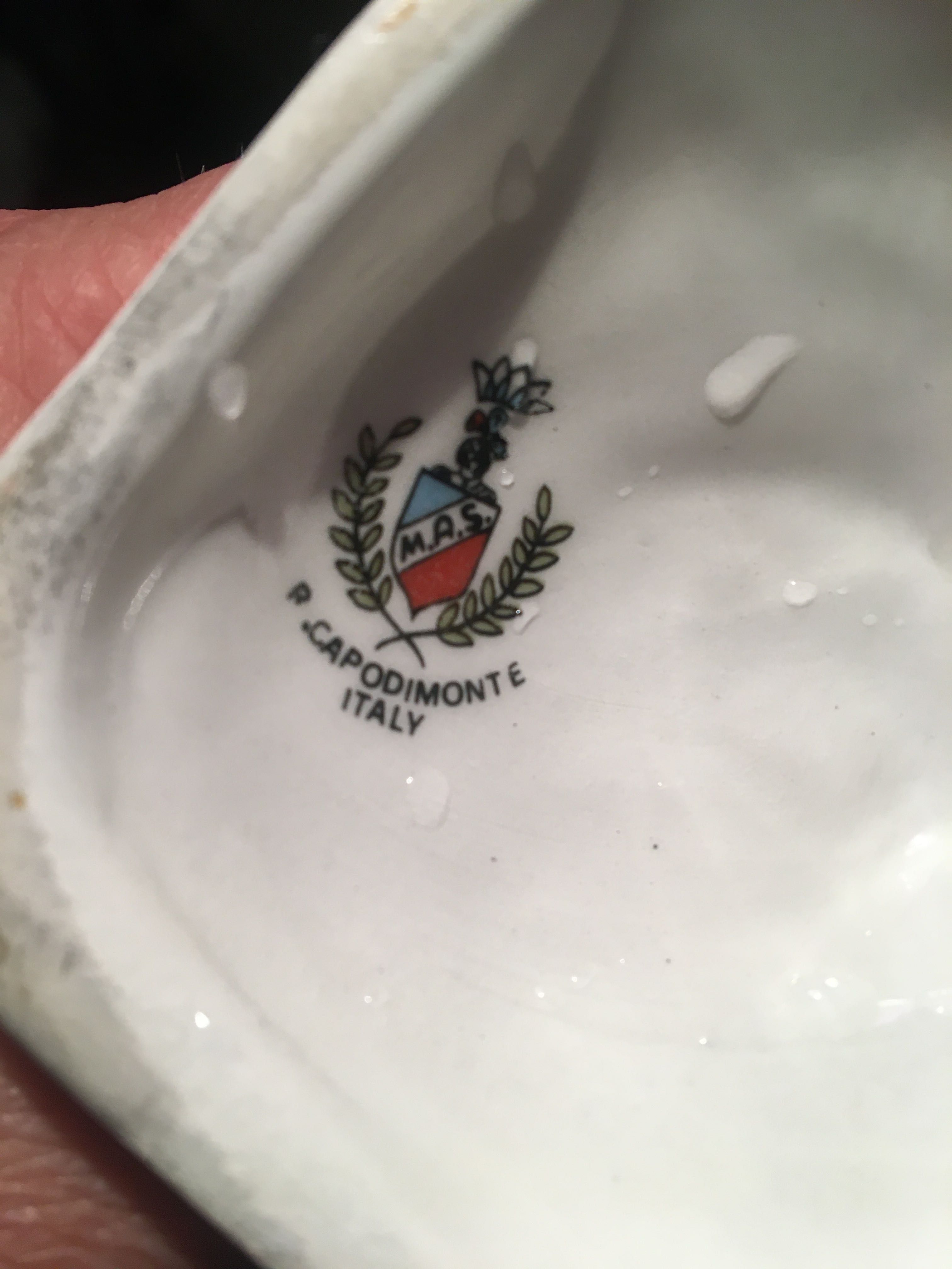 Jarra vintage porcelana capodimonte italy